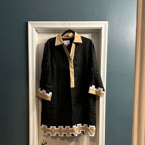 Tuckernuck Black and Gold Dress
